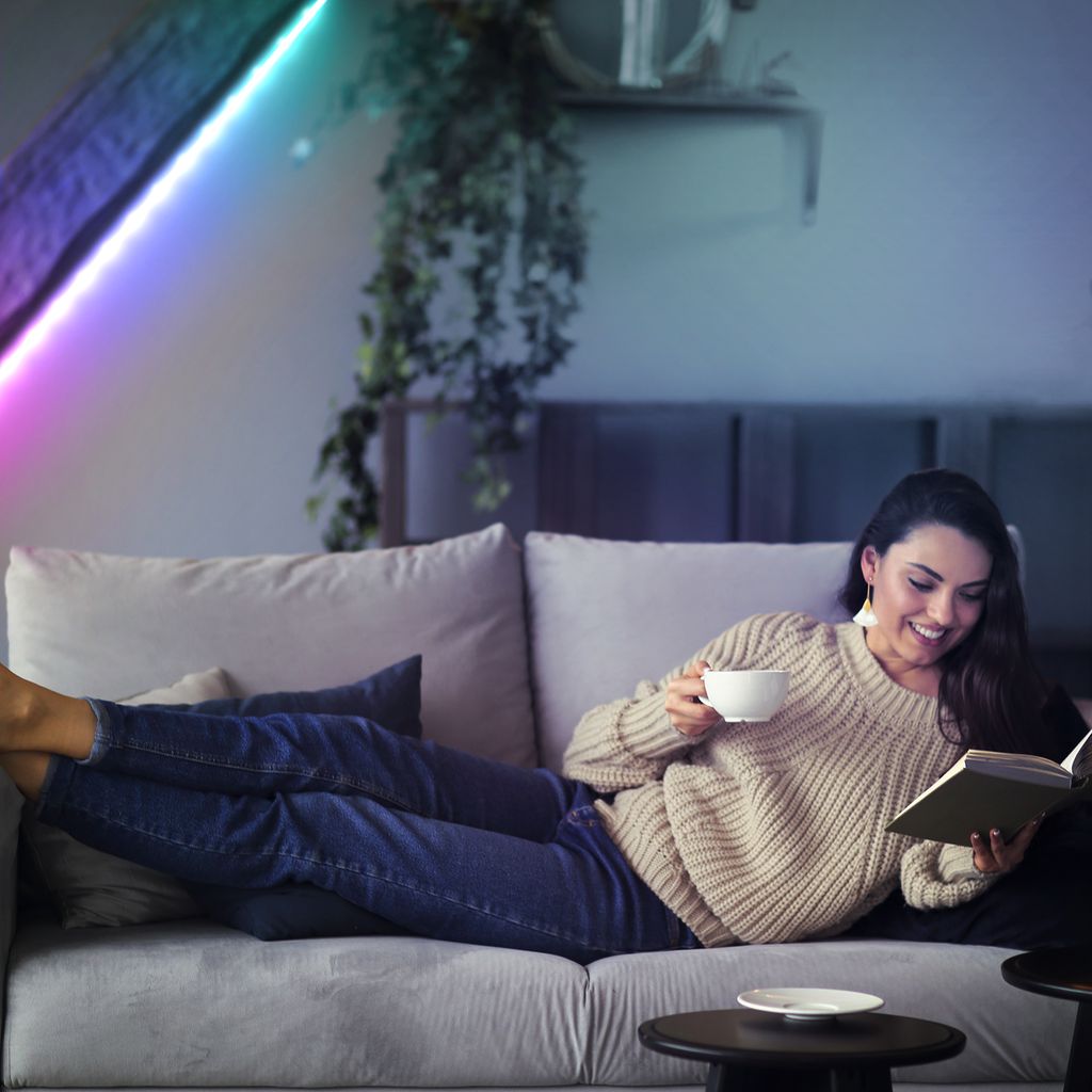 LED Streifen 10 m - smart, dimmbar, Farbwechsel, Sprachsteuerung, Magic RGB