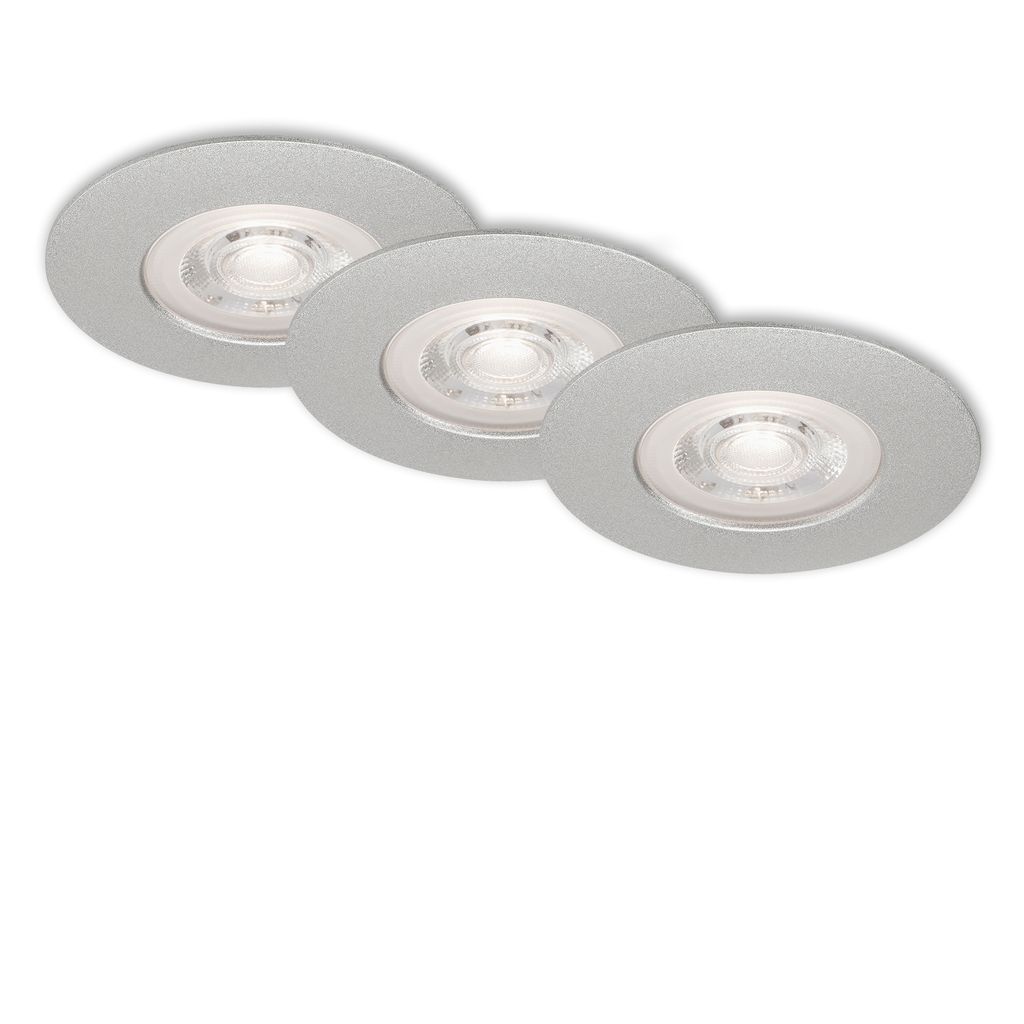 Ultra flat LED downlights set of 3 7047034 | BRILONER