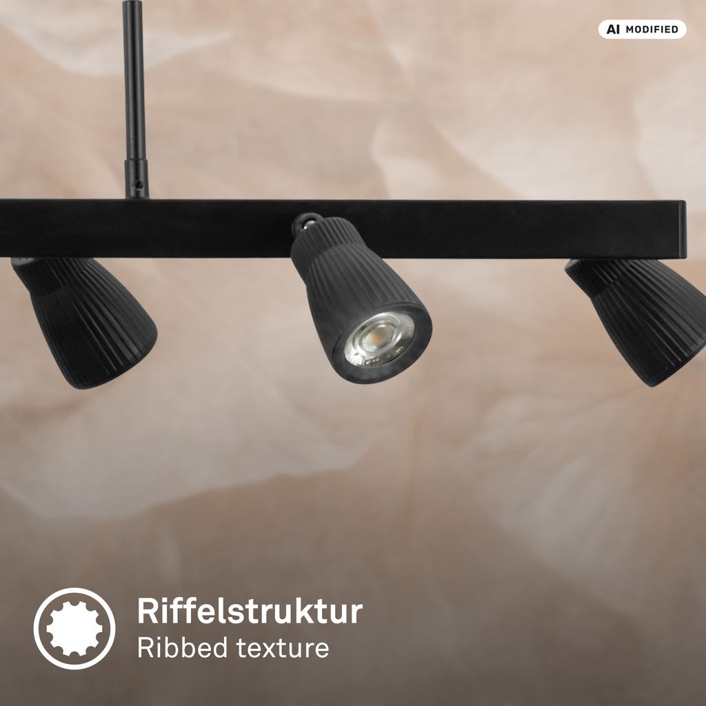 Riff Hängelampe - Schwenkbar, LED, Warmweiß, Altweiß