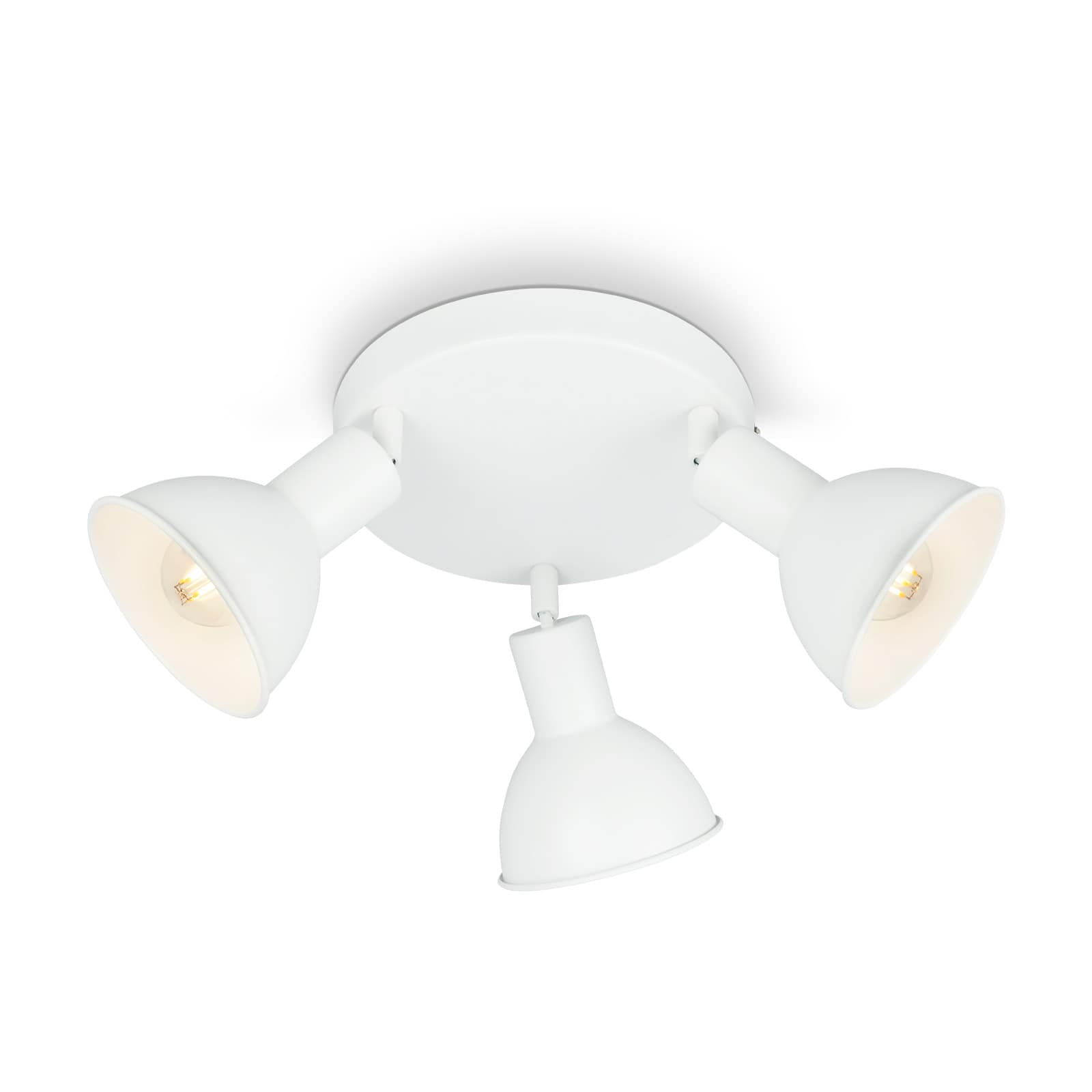 Lampe spot Ø 19 cm 3x exkl. E14 max. 25W blanc