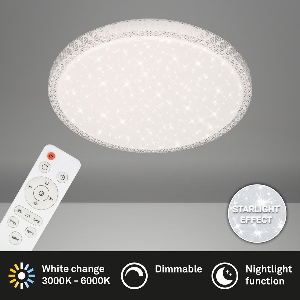 STERNENHIMMEL LED Deckenleuchte, Ø 39 cm, 24 W, Weiß