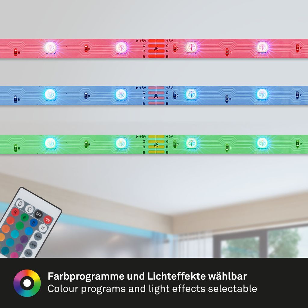 LED Streifen, 400 cm, USB, 6W, weiß