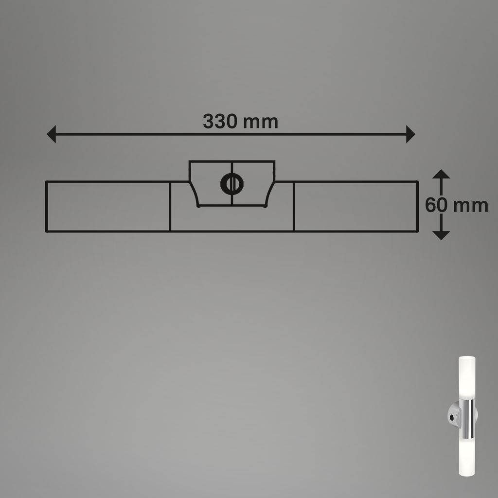 Bad Wandleuchte. chrom. 2xE14 ohne Leuchtmittel 6