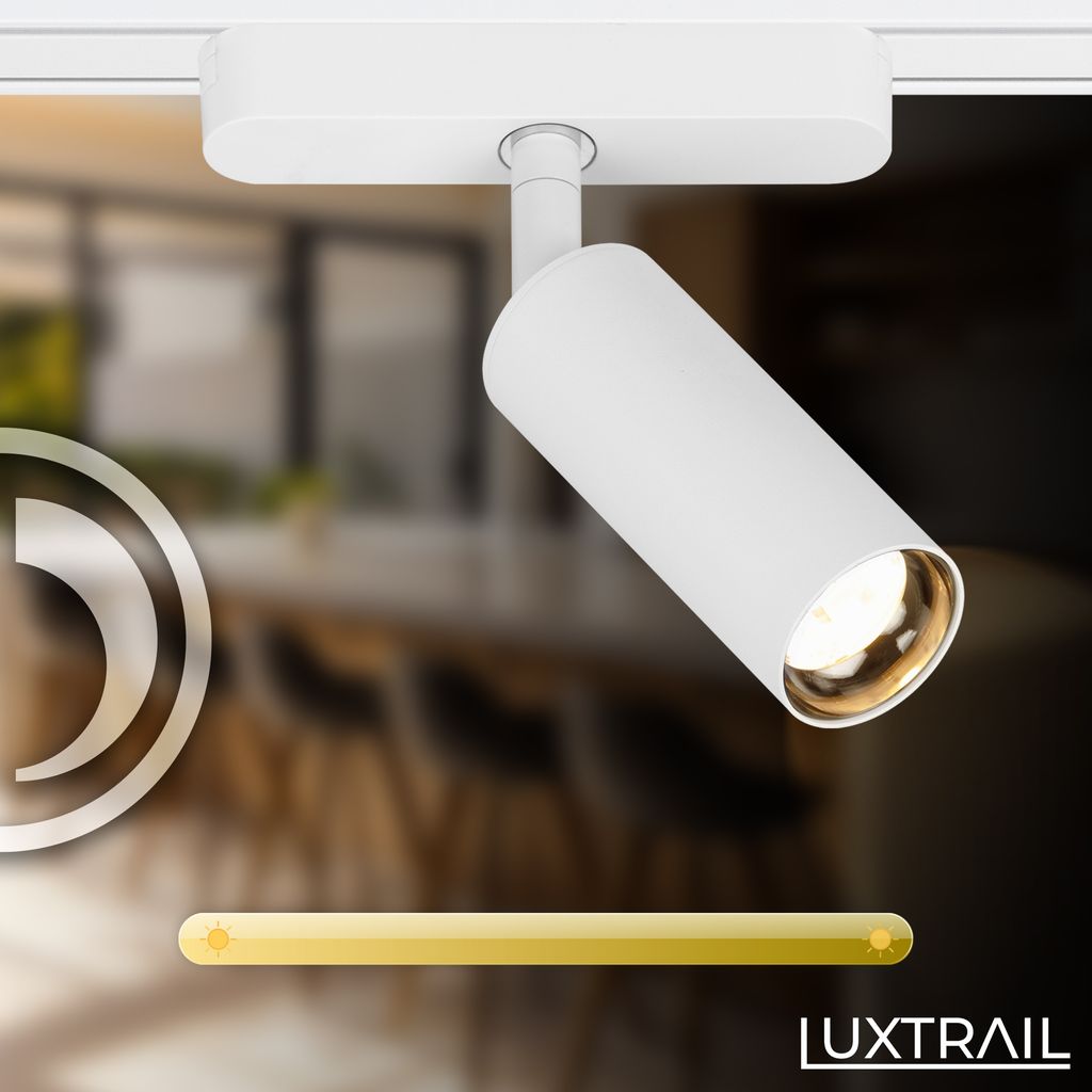 Briloner Luxtrail Schienensystem, Erweiterungsset, 2x LED Spots, Weiß