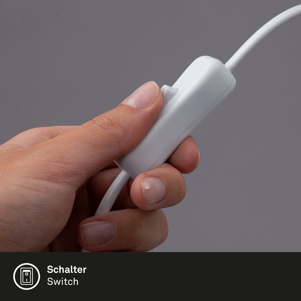 LED Klemmleuchte 28,5 cm 2,5W 250lm weiß
