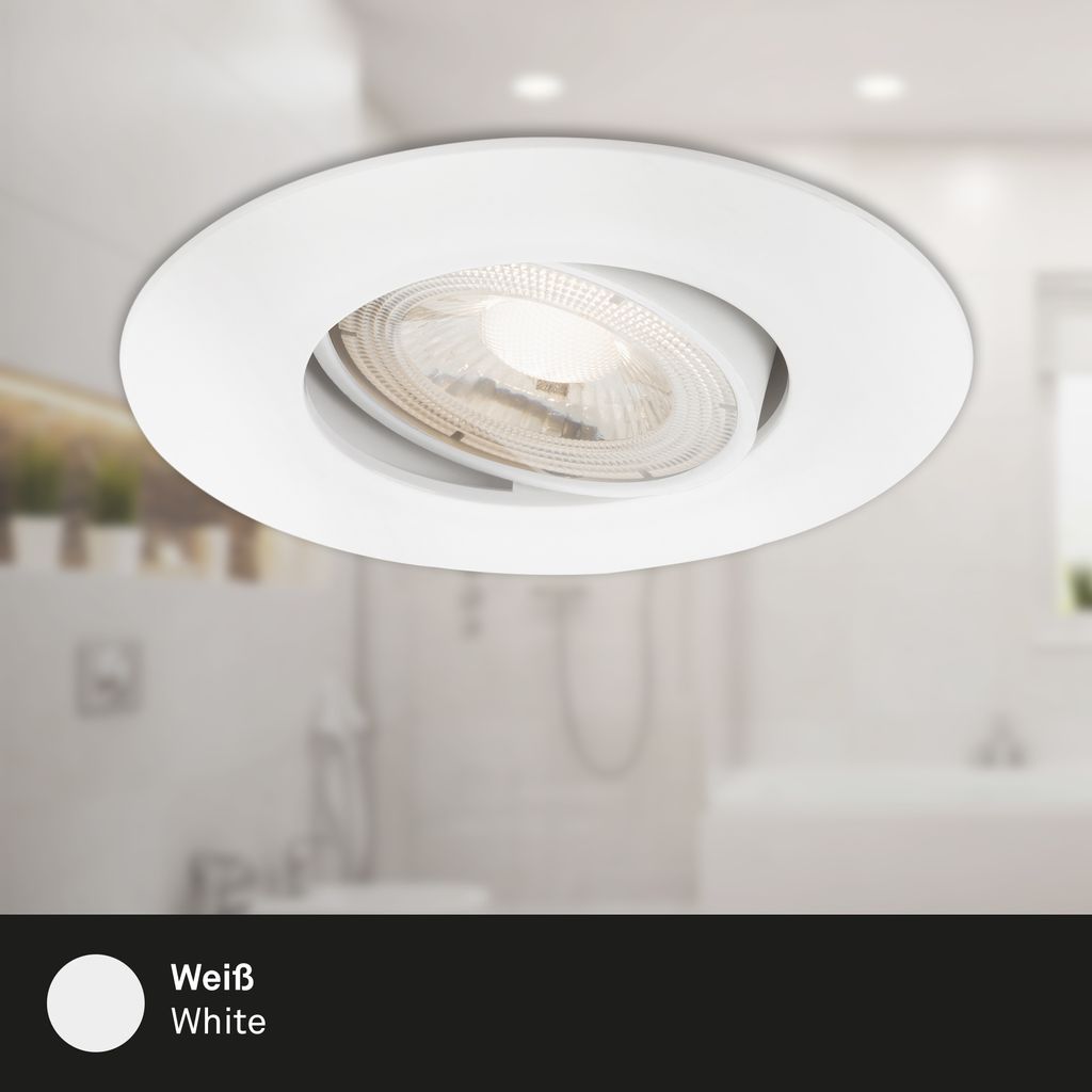 LED Einbauleuchte 4,4 cm 3x 4,9 Watt 480lm weiß