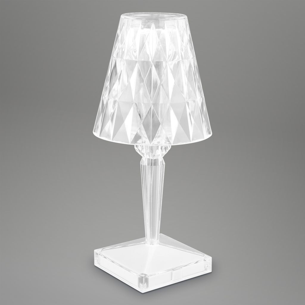 Battery RGB-LED table light. crystal optics. trans 5