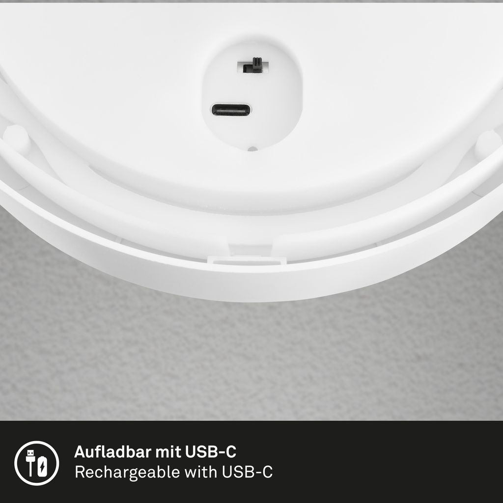 Puni LED Wandleuchte Aussen, Akku, Touchdimmer 3 stufig, Timer, Weiß