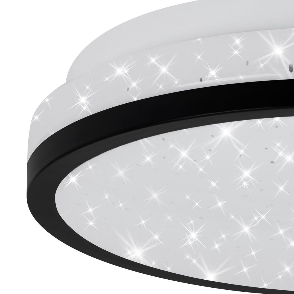 STERNENHIMMEL LED Deckenleuchte, Ø 21,7 cm, 10 W, Schwarz