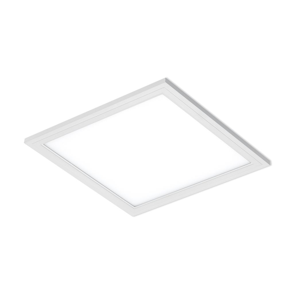Briloner Simple LED Deckenleuchte, LED Panel Flach, Eckig, 29,5x29,5 cm, Weiß
