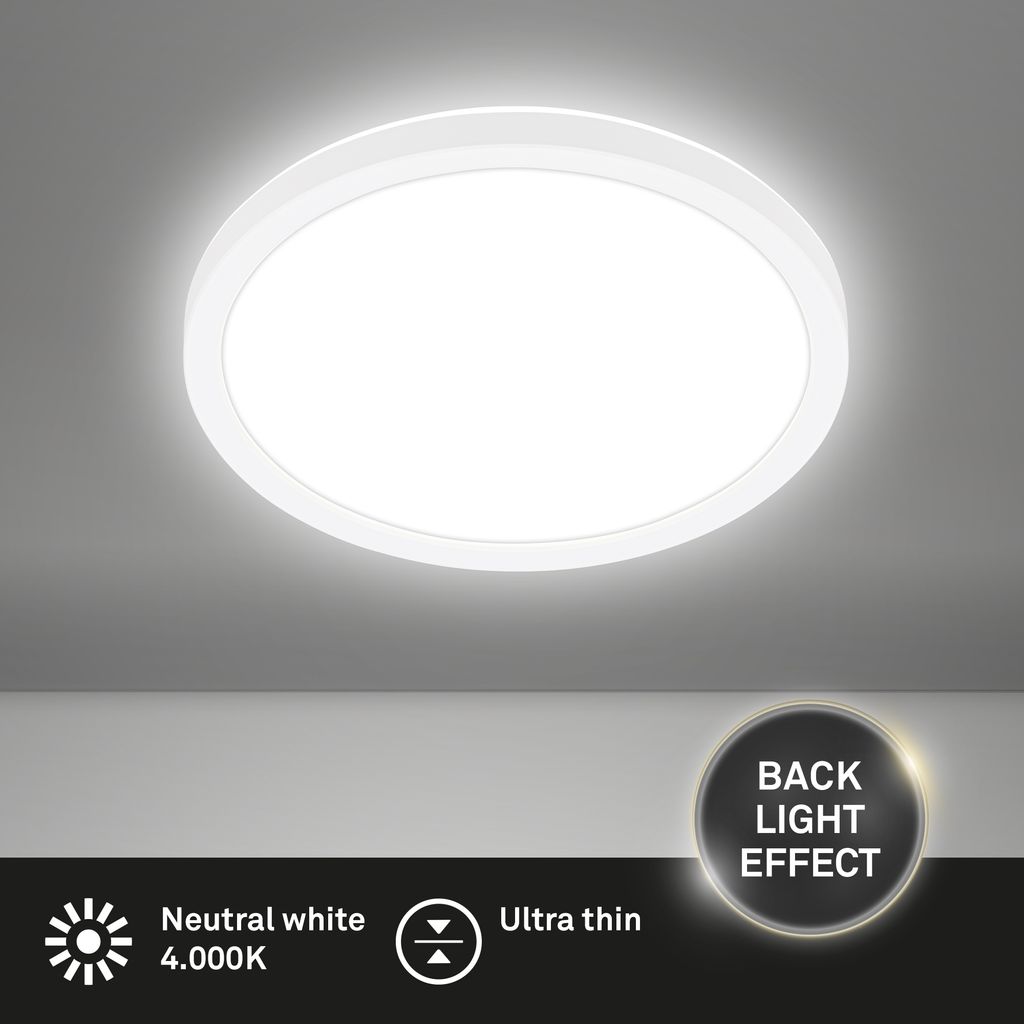 LED Deckenlampe LED Panel Deckenleuchte Flach Indirektes Licht Neutralweiß 1