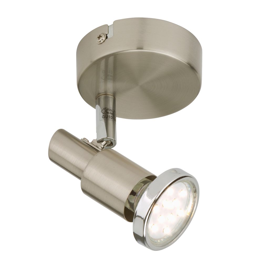 Briloner Cool Wandleuchte, schwenkbar, Chromring, warmweißes Licht