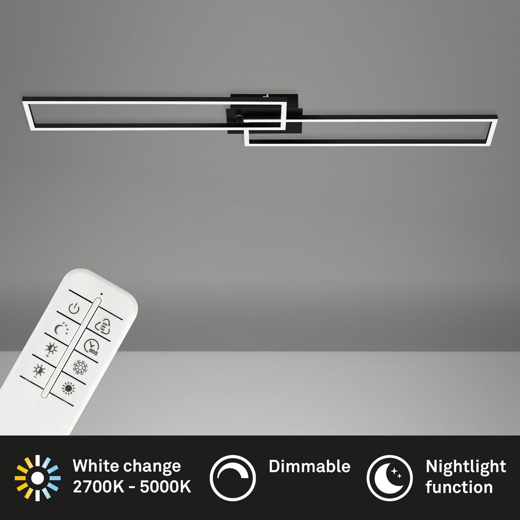 LED CCT Frame 110 cm 2x40W 2200lm black