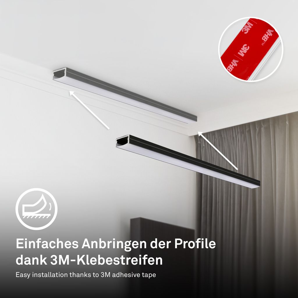 Pimp Your Stripe Erweiterungsset LED Strip 4m. Warmweiß. kürzbar. An/Aus 8