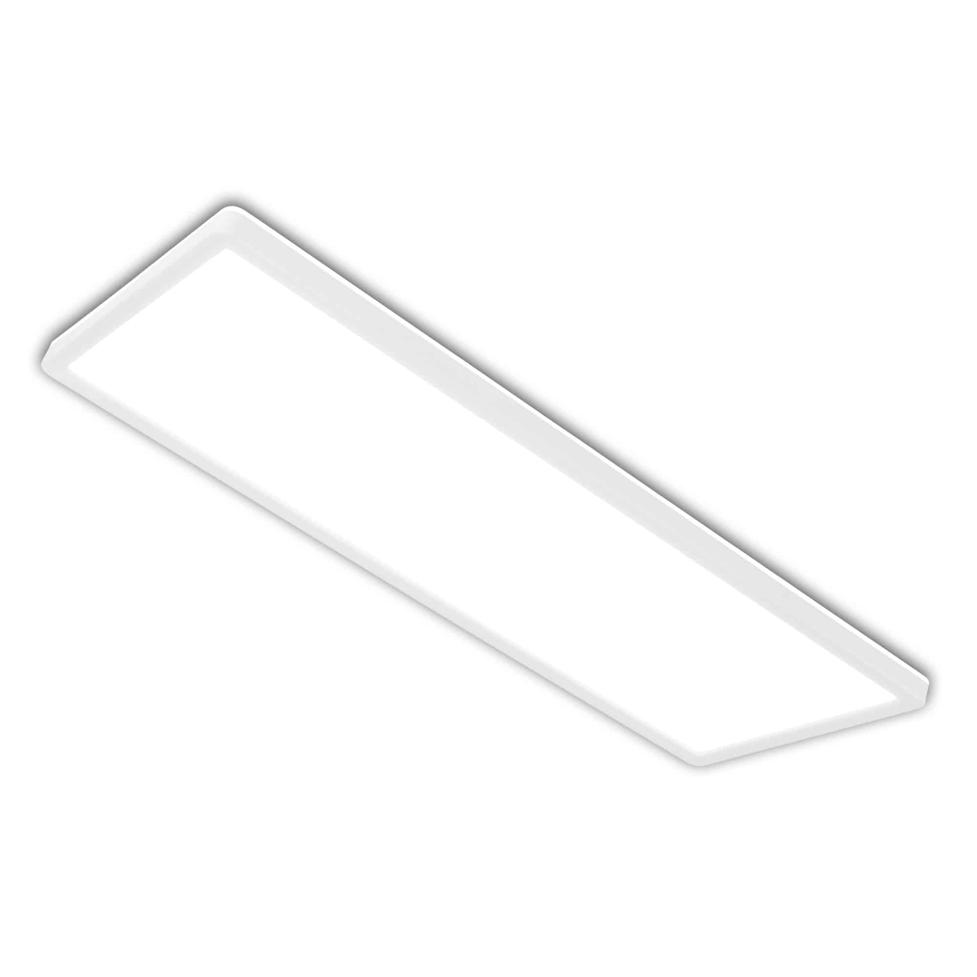 Briloner Slim LED Deckenleuchte, Backlight, Flach, Eckig, 58x20cm, Weiß