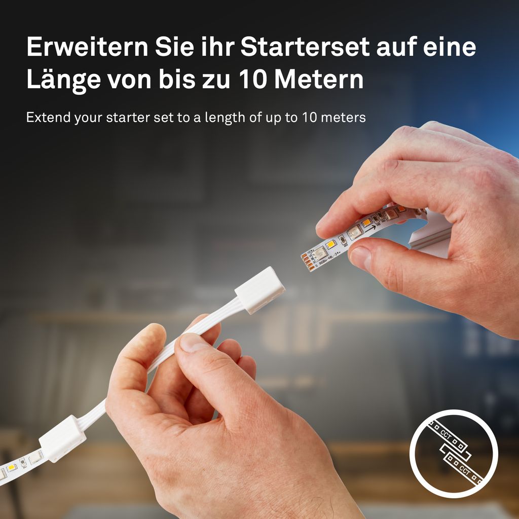 Pimp Your Stripe Erweiterungsset LED Strip 4m, CCT, Fernbedienung