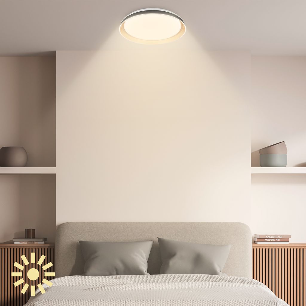 LED Deckenlampe Deckenleuchte Wohnzimmer Fernbedienung Dimmbar CCT Flur 5