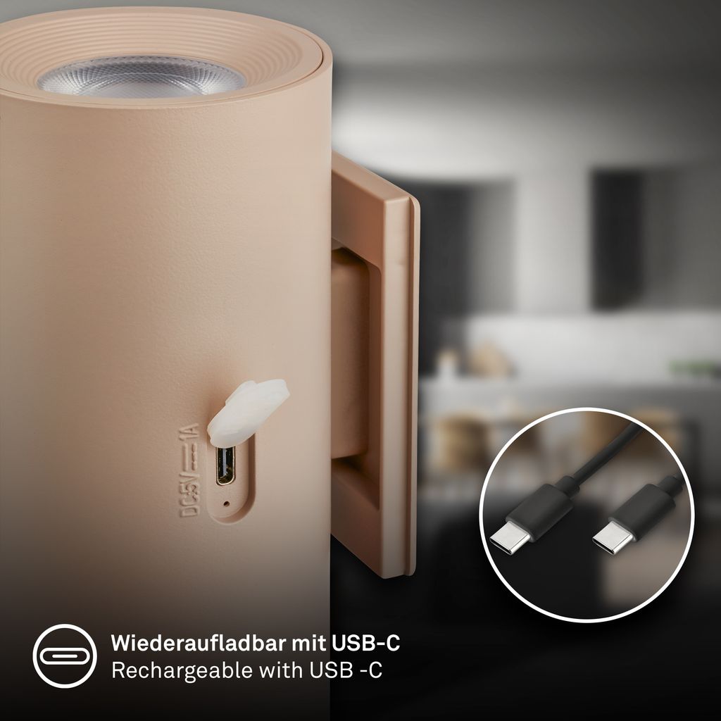 LED Wandleuchte Wandlampe ohne Stromanschluss Bewegungsmelder Akku ohne Bohren 6