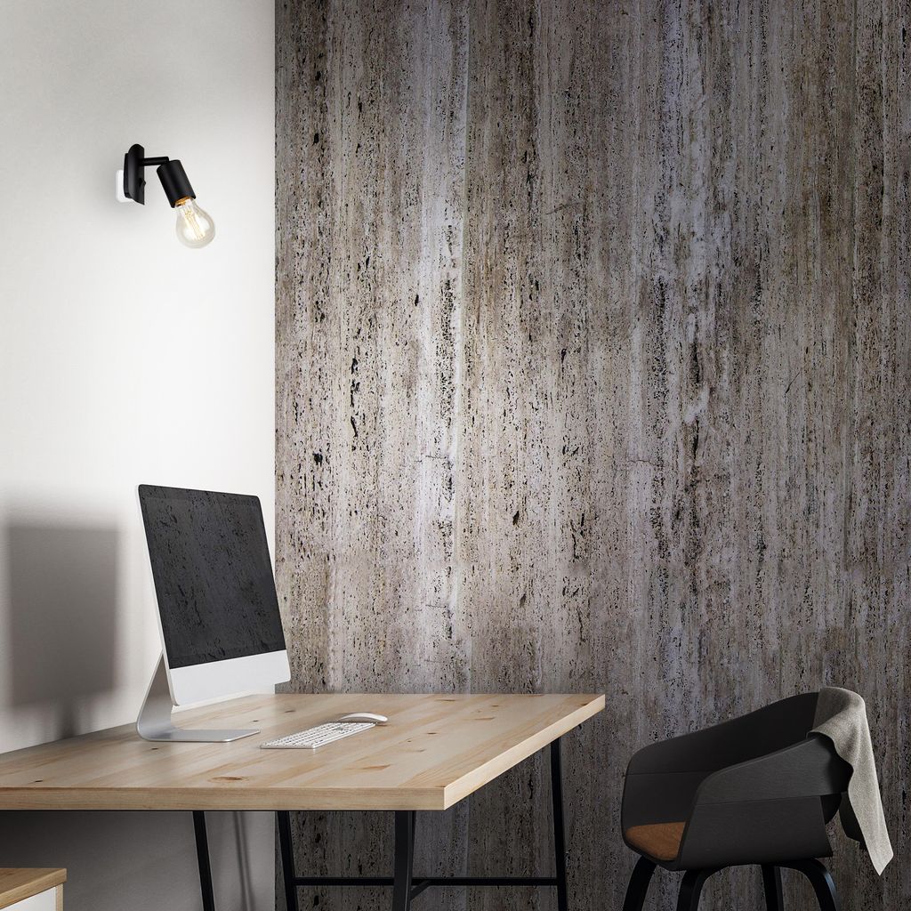 Steckerleuchte Steckerlampe Ein-/Aus-Schalter 1E27 25 W schwarz Metall Briloner 10