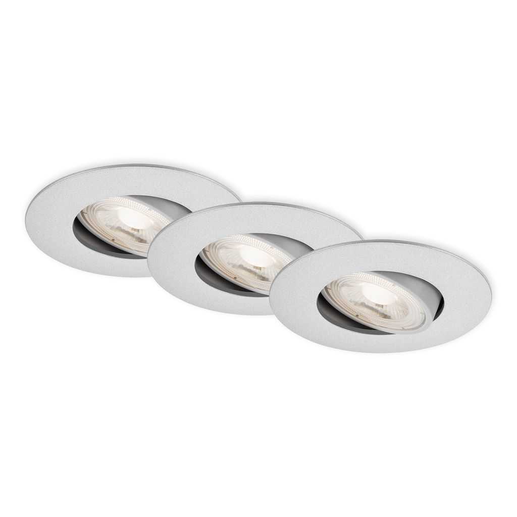 LED Einbauleuchte 4,4 cm 3x 4,9 Watt 480lm chrom