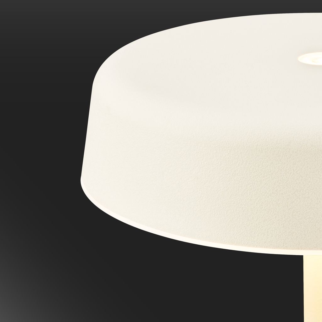 Pala Tischlampe - 2W, 200lm, Kabellos, LED, Touch, Dimmbar, Altweiß