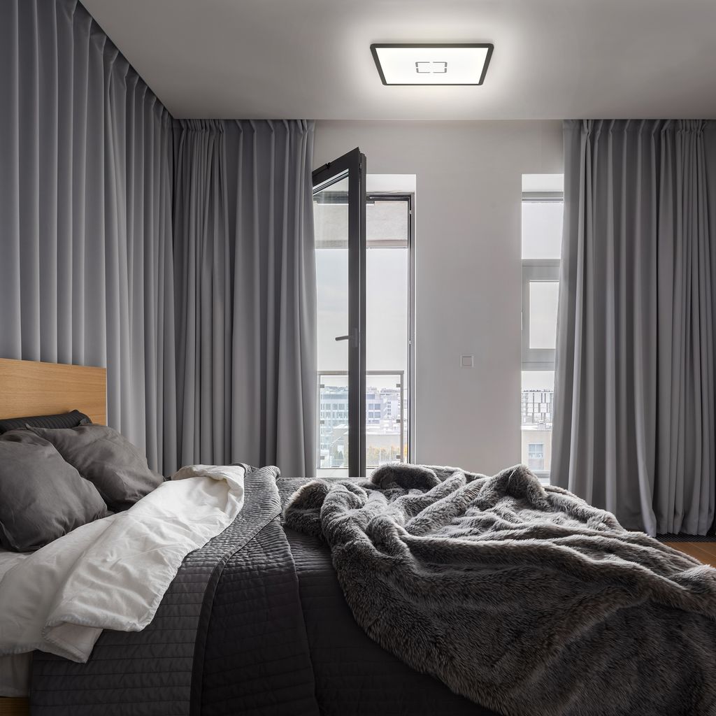 LED Deckenleuchte ultraflach Hintergrundbeleuchtungseffekt 18W Briloner 9