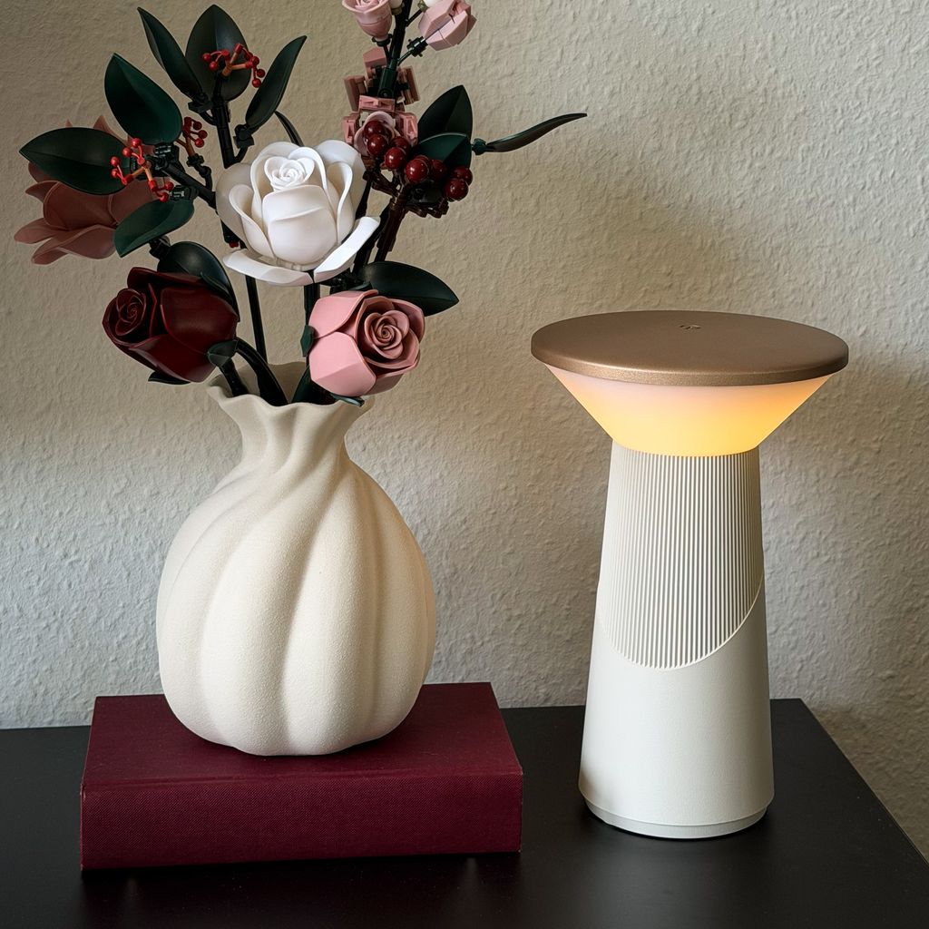 Pilia Tischlampe - 2,6W, 200lm, LED, Kabellos, Dimmbar, Touch, Coffee
