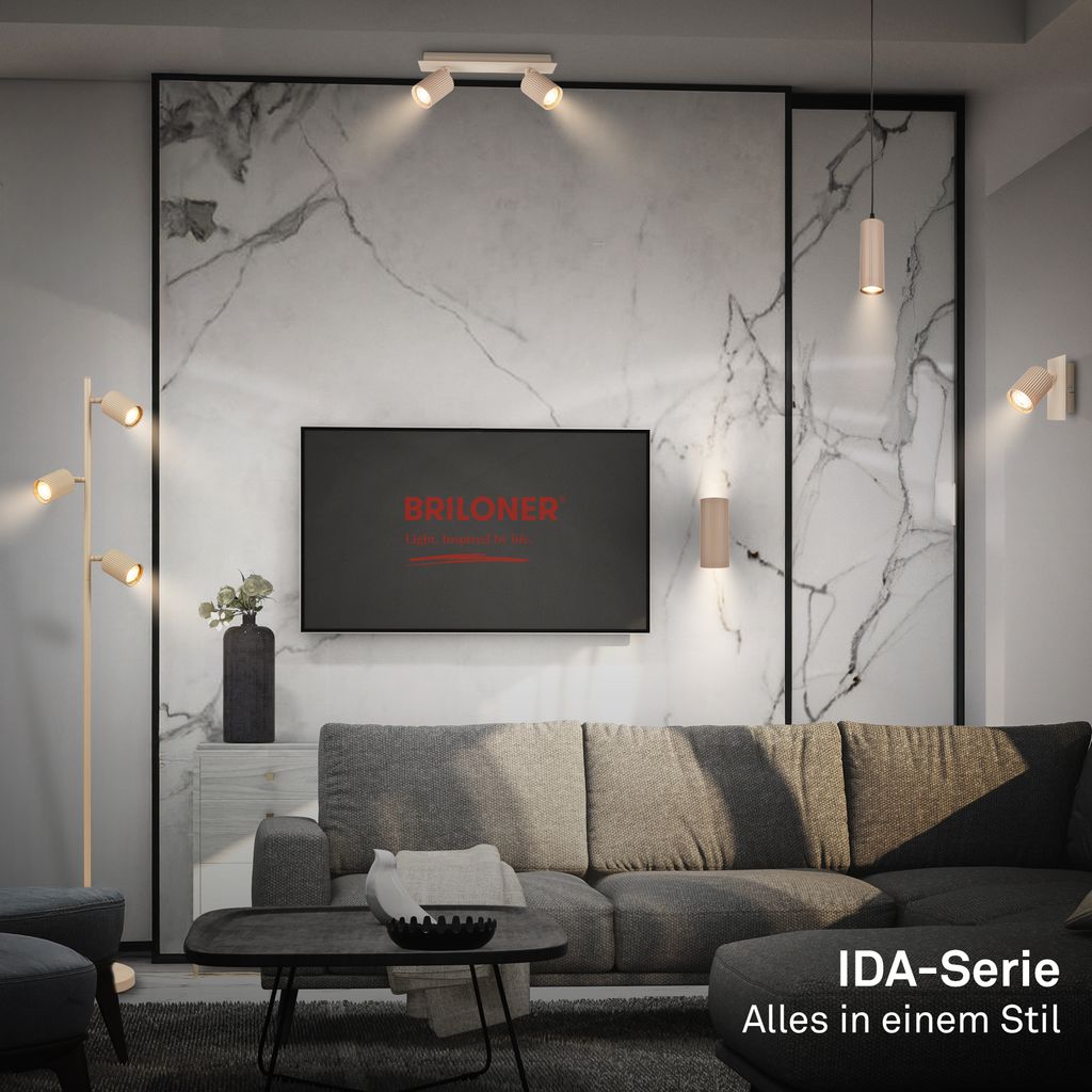 Ida Pendelleuchte - GU10 Fassung, max. 9W, Höhenverstellbar, Beige