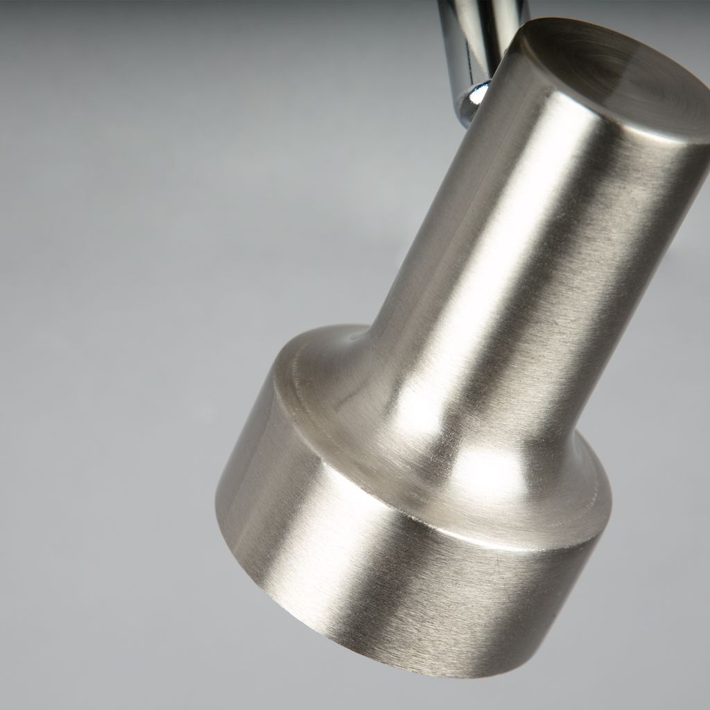 LED Spot Wandleuchte schwenkbar 1xGU10 3000K Ø8cm 3W nickel Metall Briloner 12