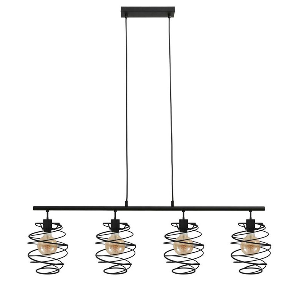 Pendelleuchte, 130 cm, max. 60 W, Schwarz