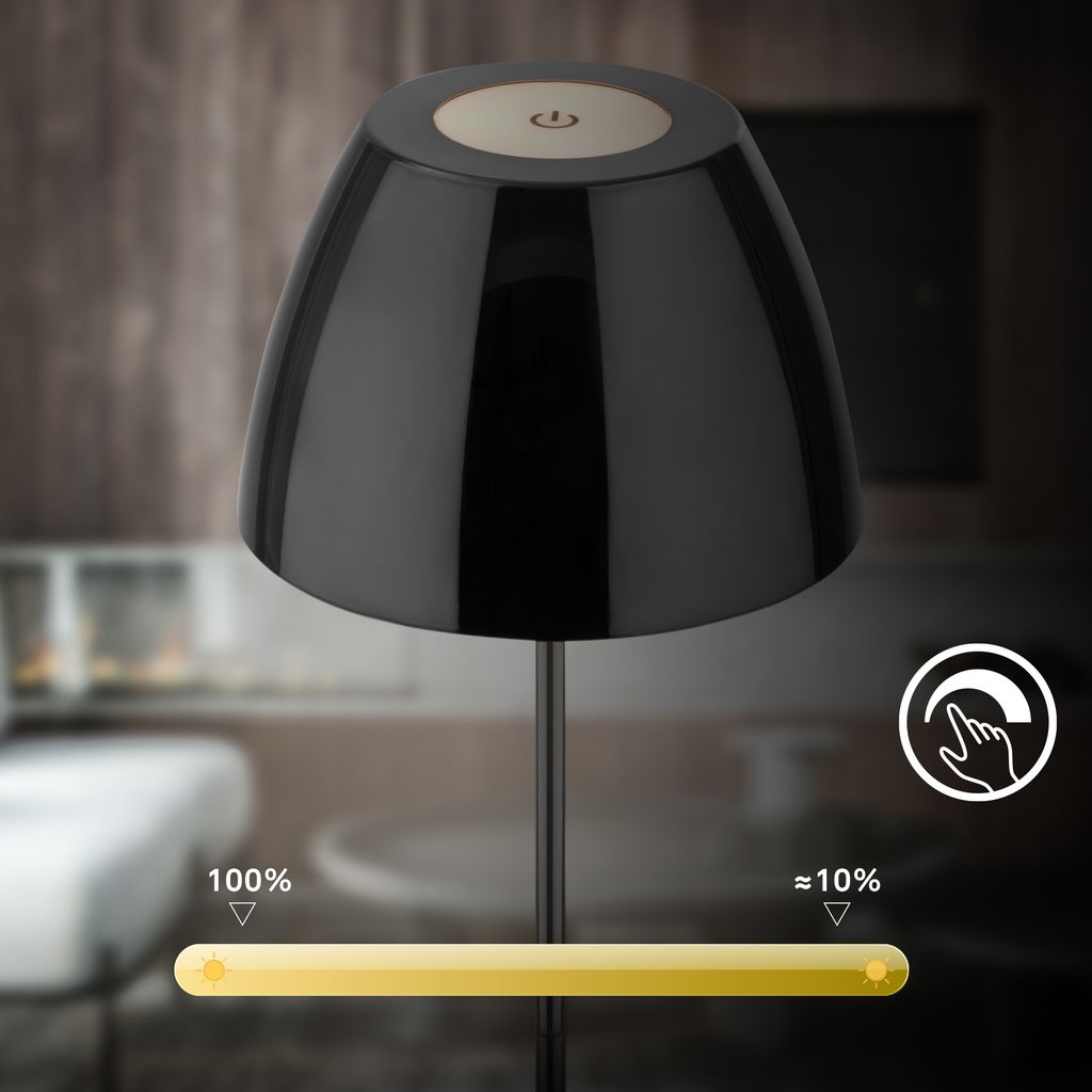 LED Tischlampe Akku LED Tischleuchte Wohnzimmer Dimmbar Kabellos Touch IP44 6