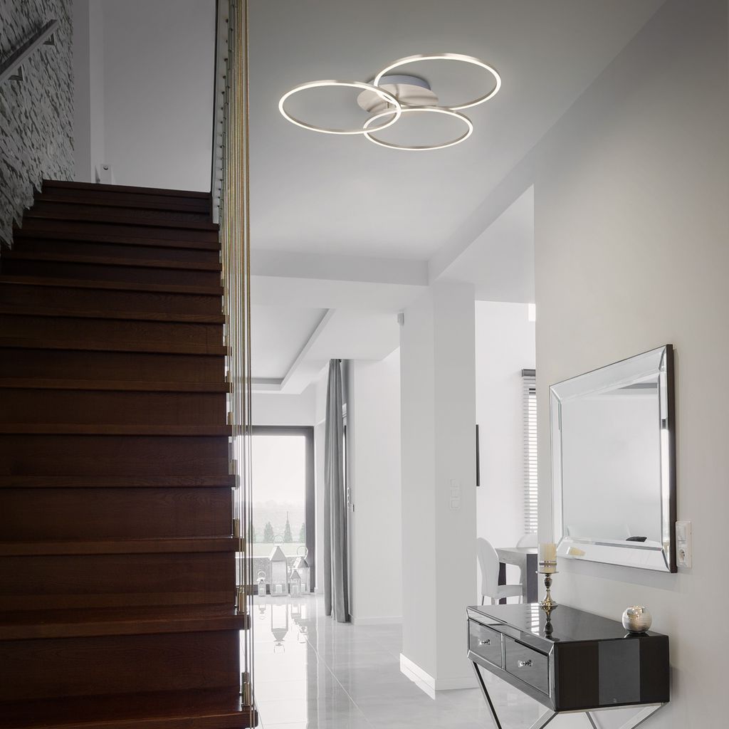 LED Frame 71,7 cm 40W 4400lm matt-nickel