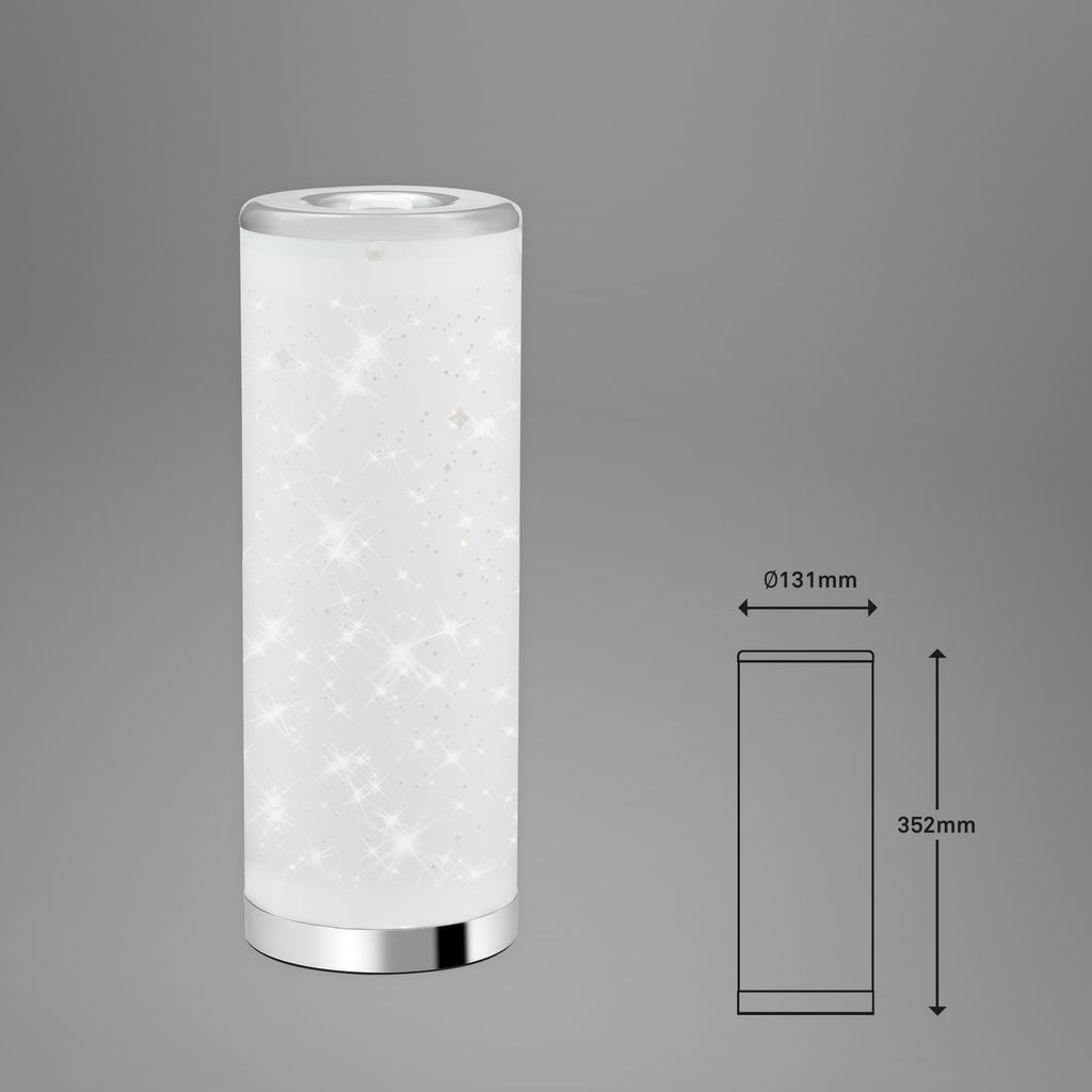 Ciel étoilé Lampe de table Ø 13,1 cm 1x GU10 4,7W 400lm chrome