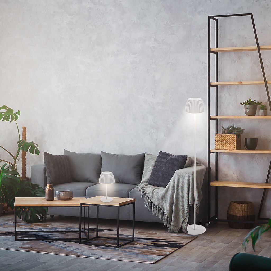 LED Stehlampe kabellos LED Stehleuchte Standleuchte Akku Wohnzimmer dimmbar 4