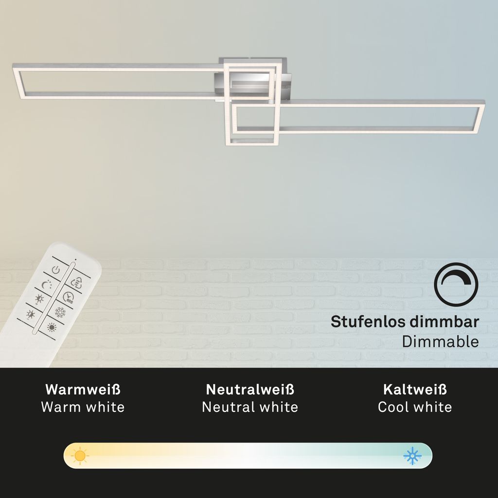 LED CCT Frame 110 cm 2x19W 2300lm chrome