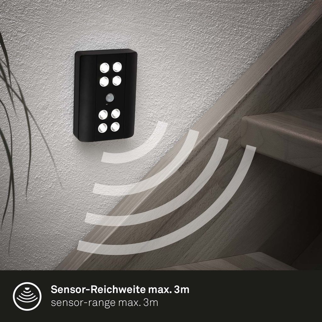 LED Unterbauleuchte Unterbaulampe Bewegungsmelder Lichtsensor 8xLED Briloner 4