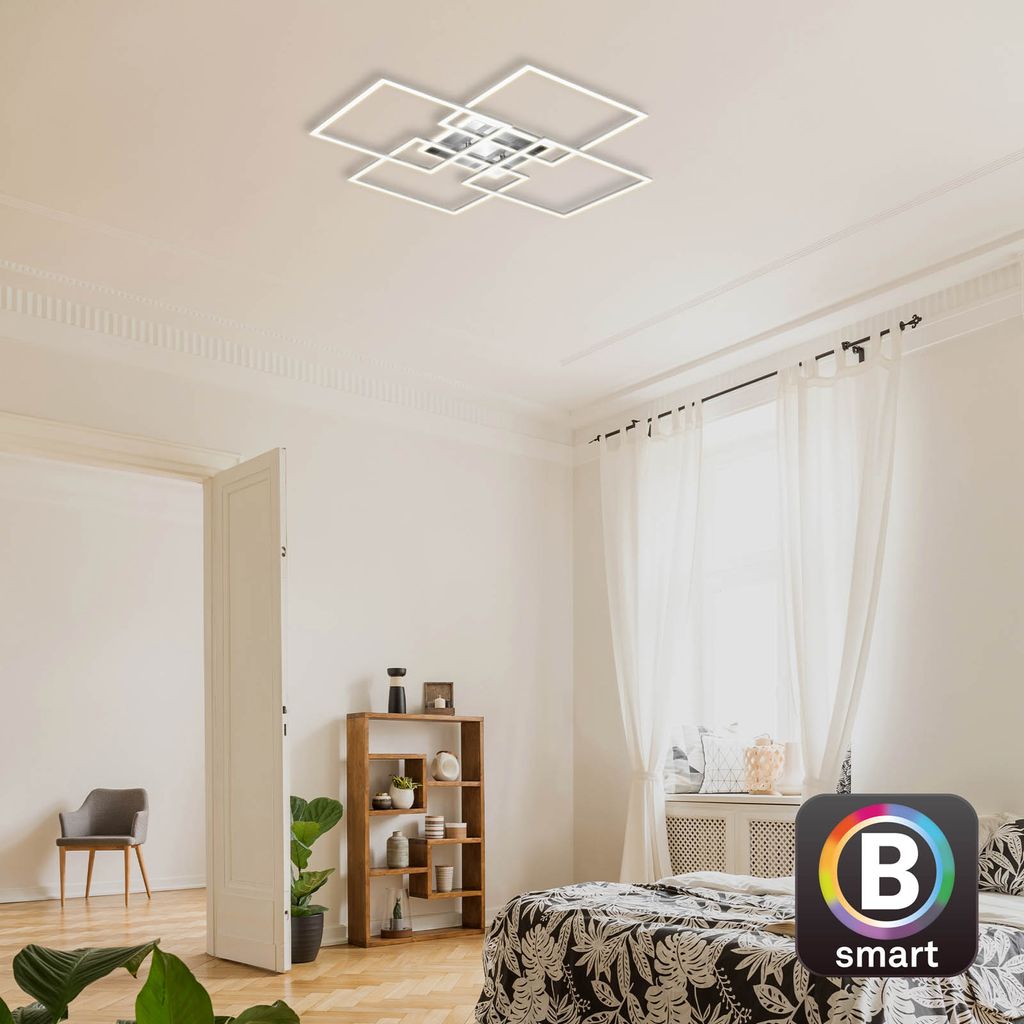CCT LED Deckenleuchte, 72,4 cm, 50 W, 5500 lm, Aluminium
