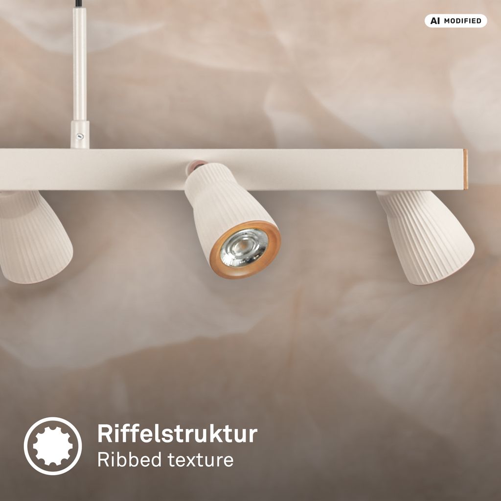 Riff Hängelampe - Schwenkbar, LED, Warmweiß, Warm Grey-Coffee