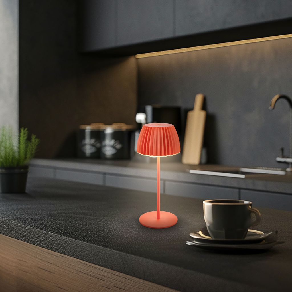 LED Tischlampe Akku LED Tischleuchte Dimmbar Kabellos Touch Aussen/Innen 7