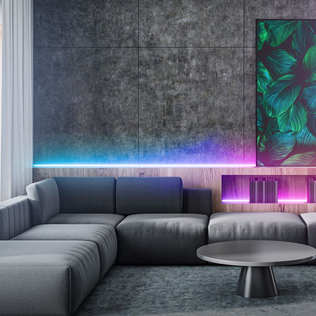 COB LED Stripe 3m RGB Leiste Lichtband Fernbedienung Selbstklebend Kürzbar Deko 8