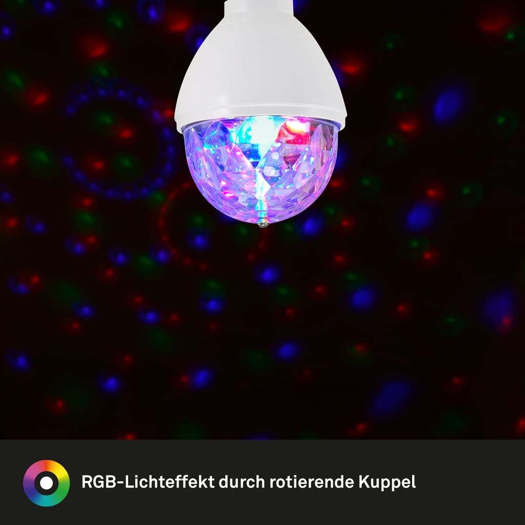 RGB illuminant Ø 7.5 cm 1x excl. E27 3W white