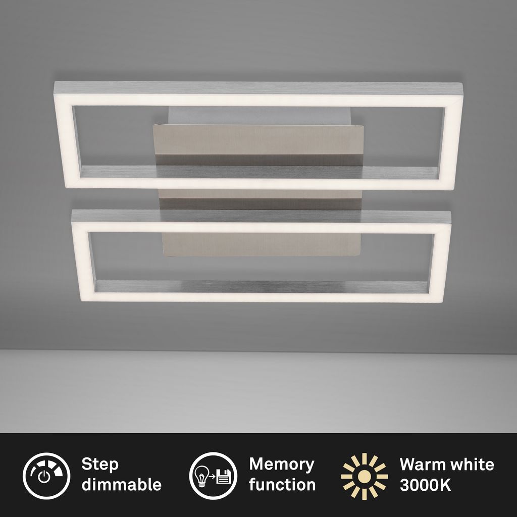 LED Frame 28 cm 2x14,5W 1400lm matt-nickel