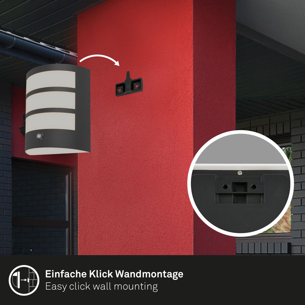Briloner LED Wandlampe Akku, Touchfunktion, Dimmbar, Akkubetrieb
