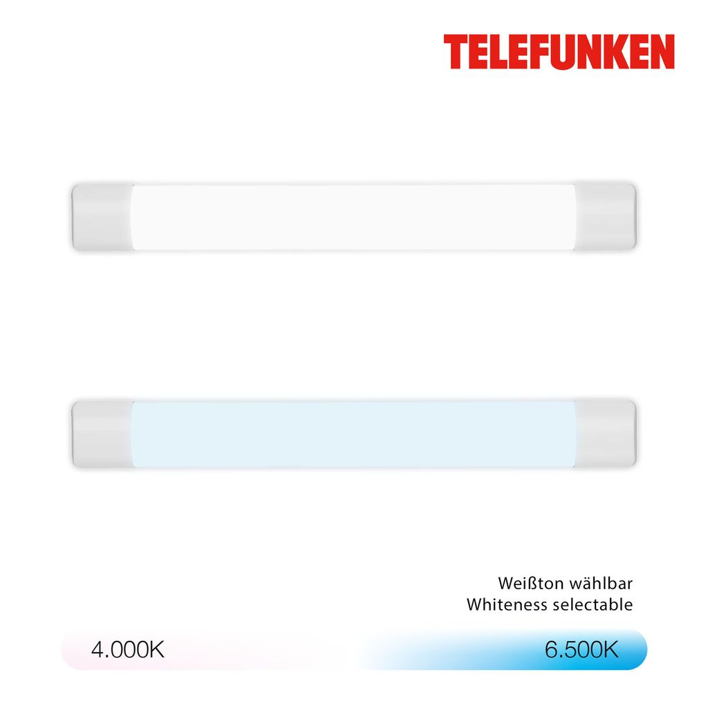 TELEFUNKEN LED CCT Unterbauleuchte 60 cm 18W 2100lm weiß 2