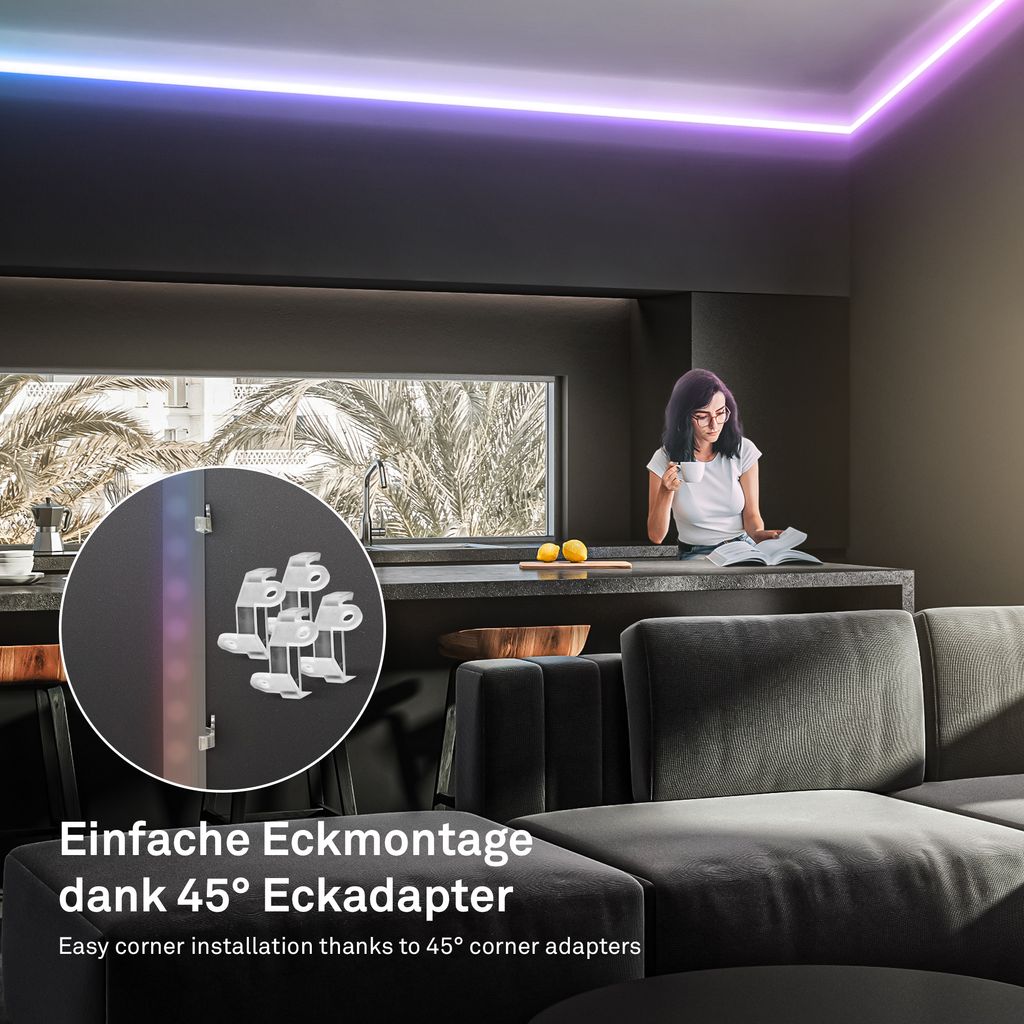 Pimp Your Stripe Erweiterungsset LED Strip 4m, RGB+W, Farbprogramme