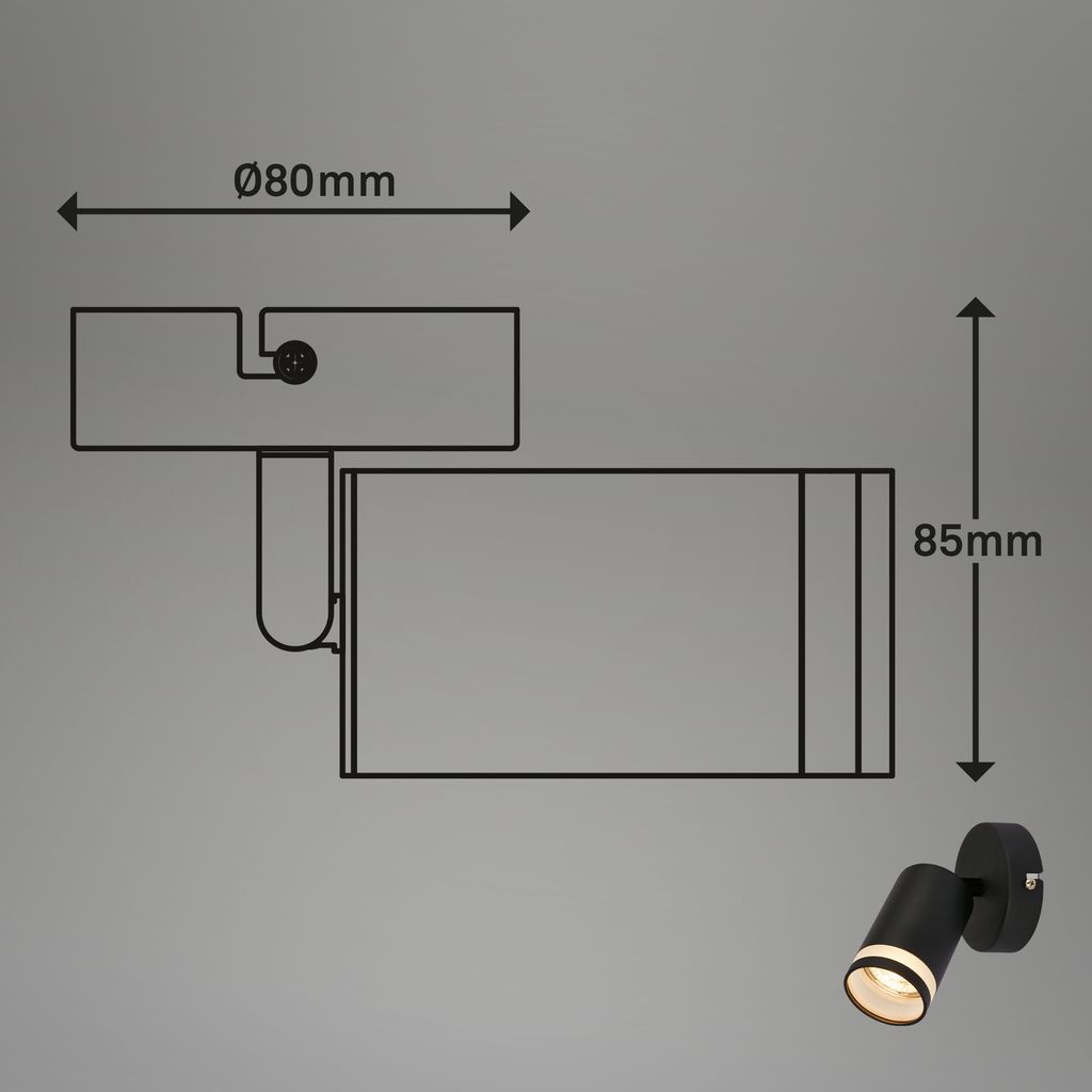 Wandleuchte innen Wandlampe Innen Spotleuchte Flurlampe Schwenkbar Leselampe 8