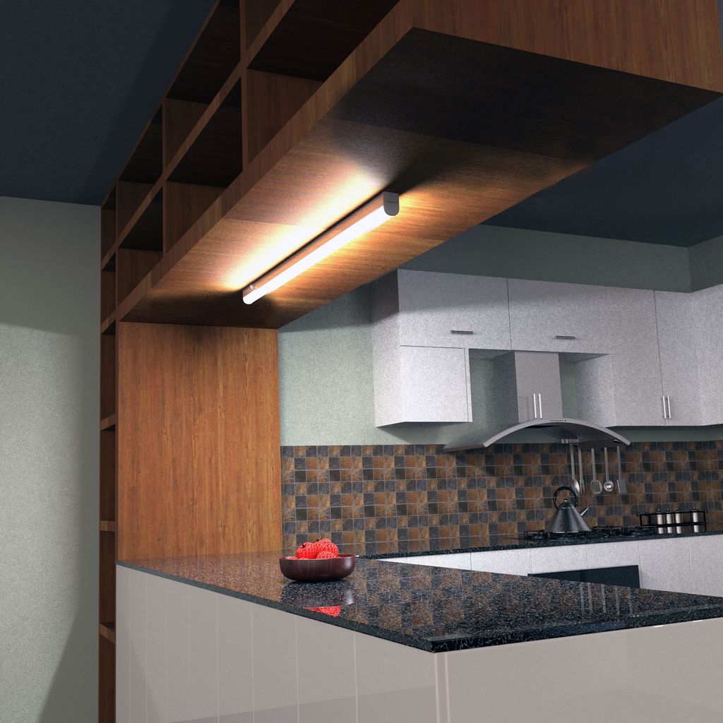 2 x LED Unterbauleuchte Unterbaulampe 58.5cm Küche Lichtleiste 8W 800lm Weiß 1