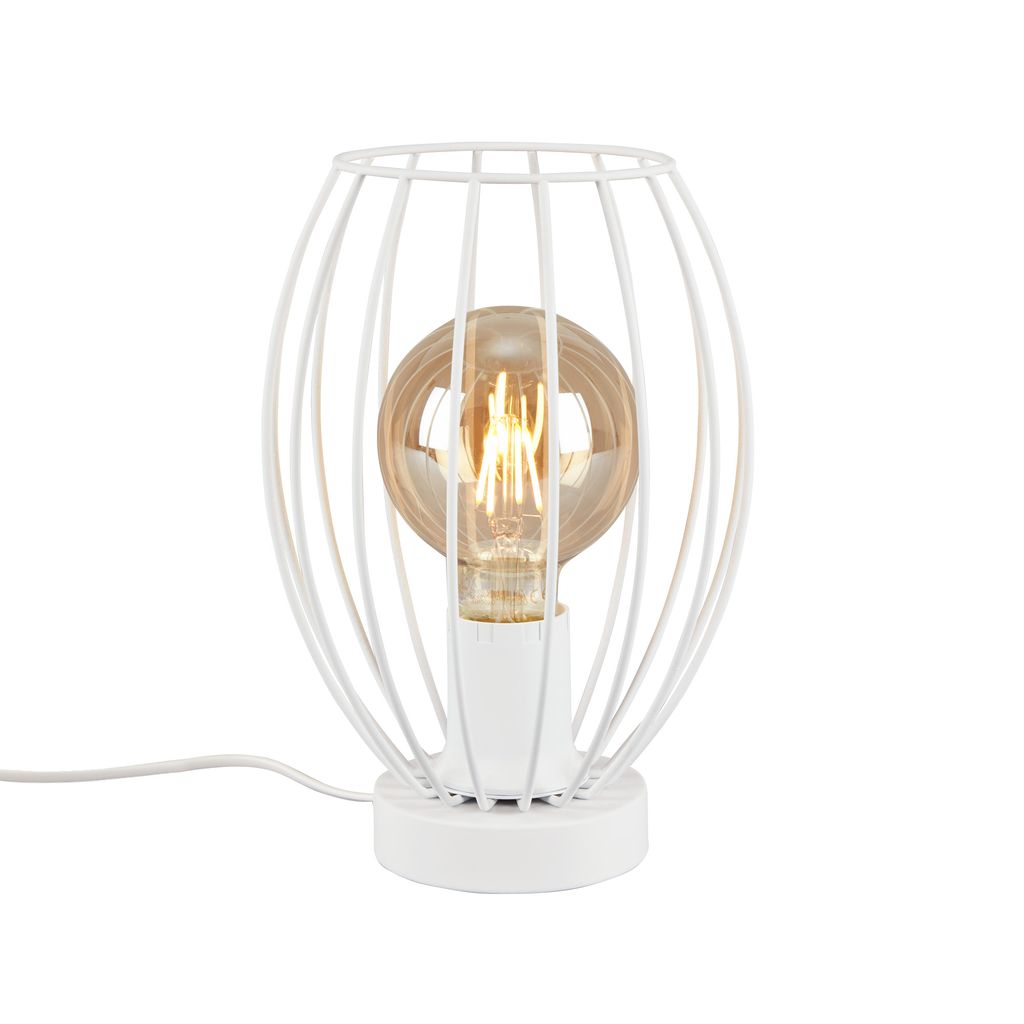Tischleuchte, 25,6 cm, max. 25 W, Weiß
