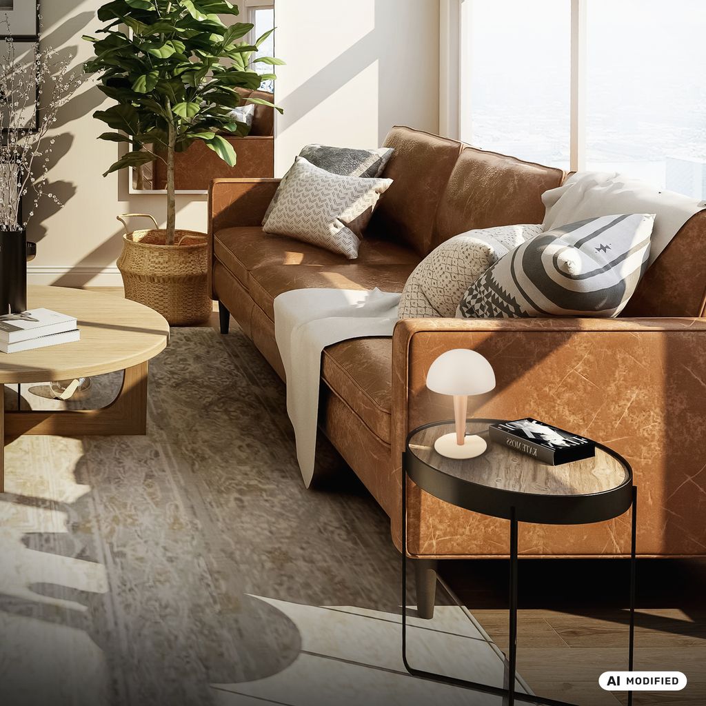 Wanda Tischlampe - mit Schalter, Metall, E14 Fassung, Warm Grey-Coffee