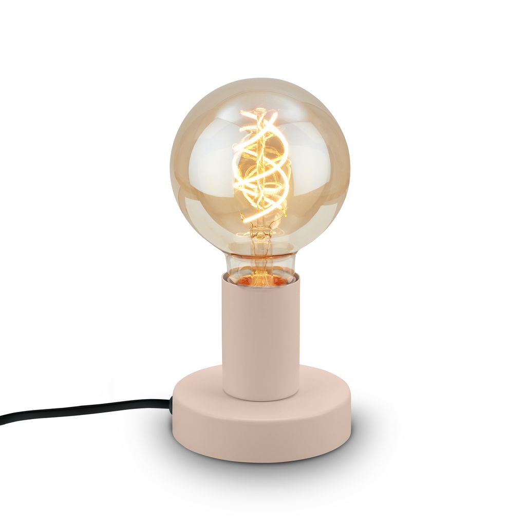 Tischlampe Tischleuchte Wohnzimmer Schlafzimmer Kabelschalter Flur Retro 0